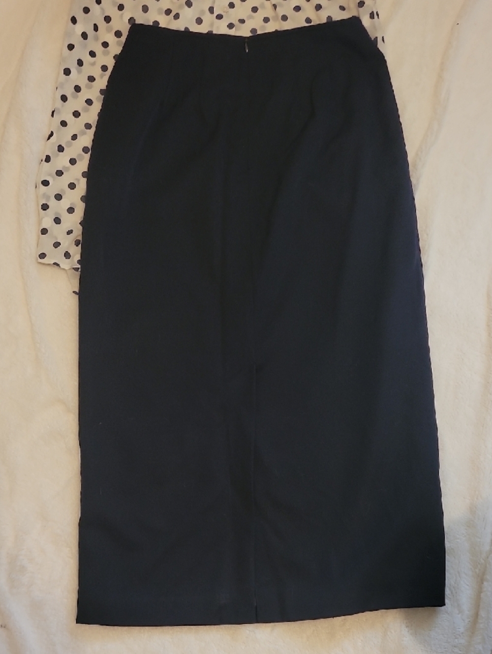 Liz Claiborne Navy Tailored Pencil Skirt - Picture 4 of 8